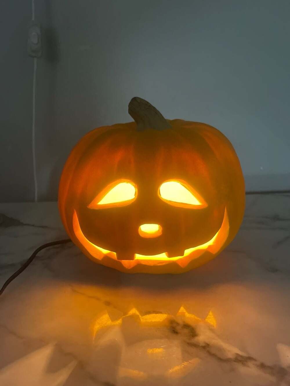 Trendmasters 1995 Foam Mold Halloween 8” Jack O' Lantern Light Up Vintage Works